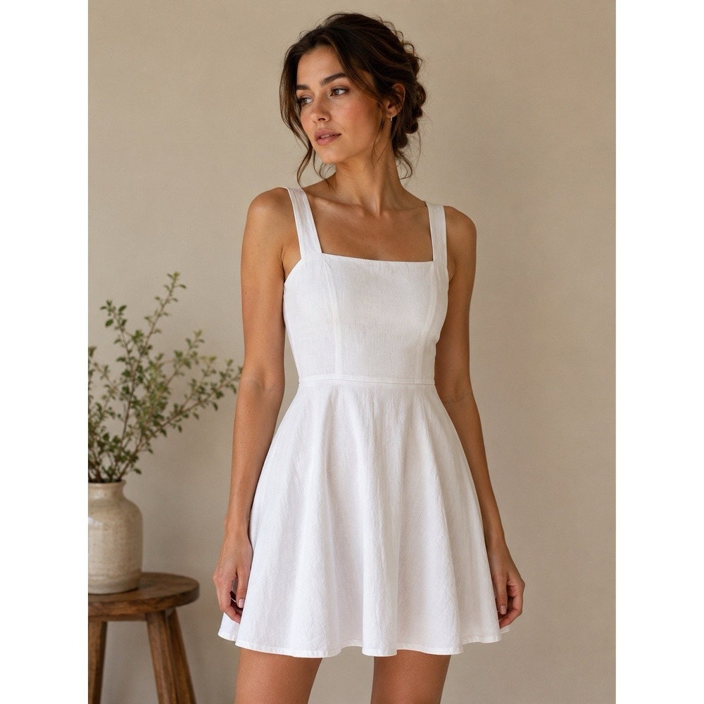 Charlotte Russe Womens Y2K Coquette Dress Size M White Petticoat Fairy Angelcore - Picture 2 of 9